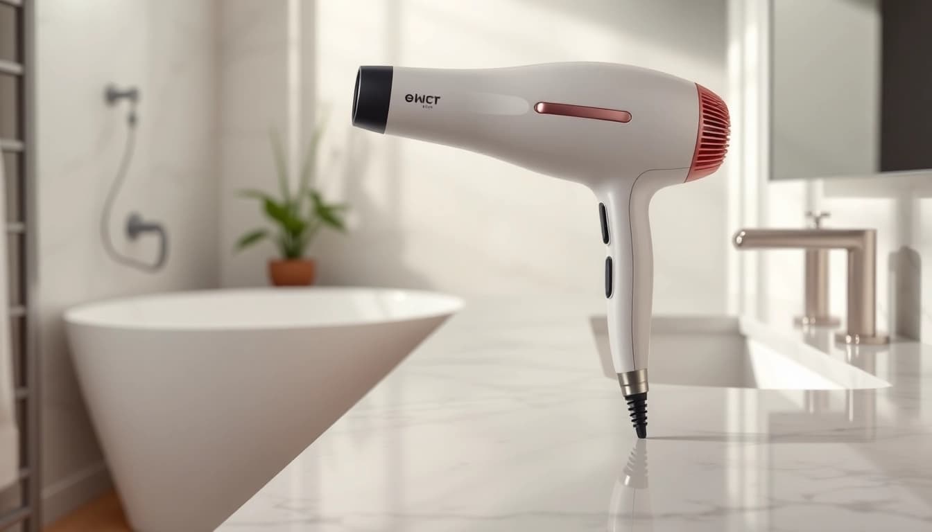 Revitalizing hair with an ionic hair dryer for smooth, shiny results