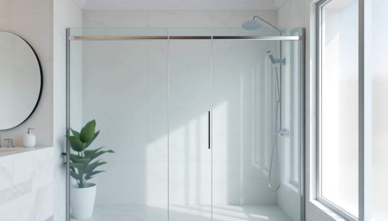 Showcasing semi frameless shower screens with sleek design features in a modern bathroom.