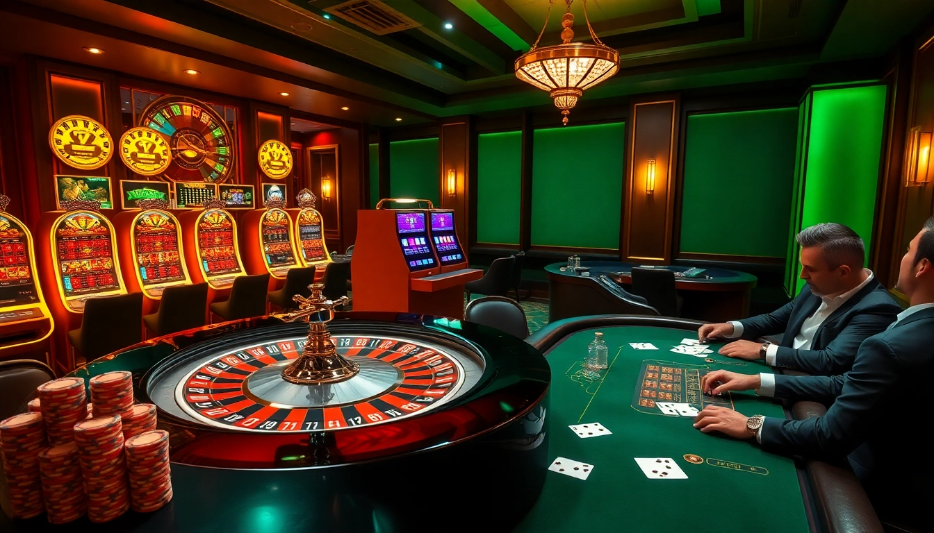 Vivez l'excitation du casino en ligne Français 2026 avec une roulette vibrante et des tables de jeu élégantes.