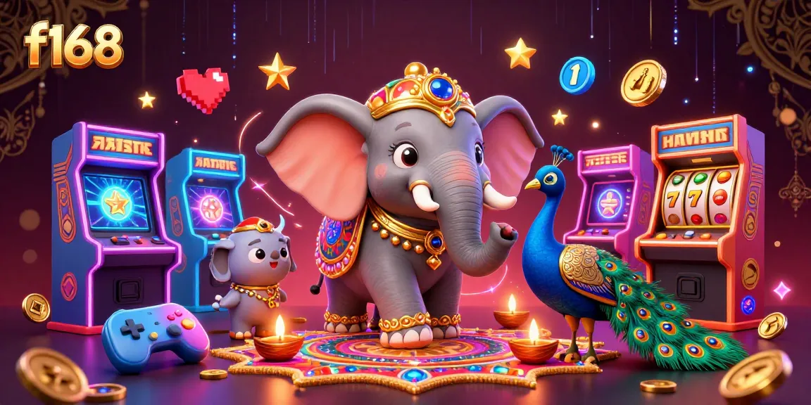 Experience exciting gameplay at f168 with vibrant casino games and dynamic elements in a lively scene.
