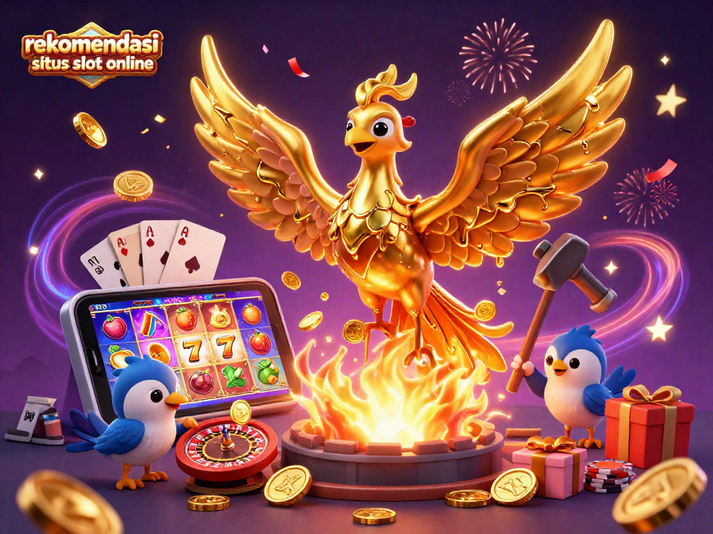 Rekomendasi situs slot online yang menghadirkan momen jackpot dengan phoenix emas dan elemen permainan.