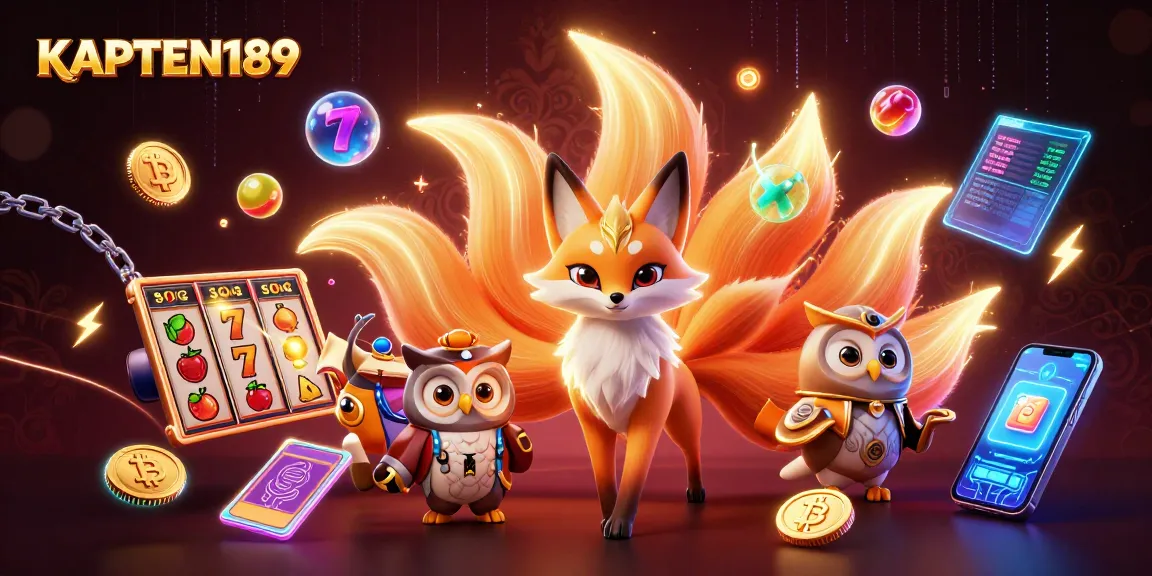 KAPTEN189 menawarkan ilustrasi kasino seniman digital fantasi dengan karakter unik dan elemen slot