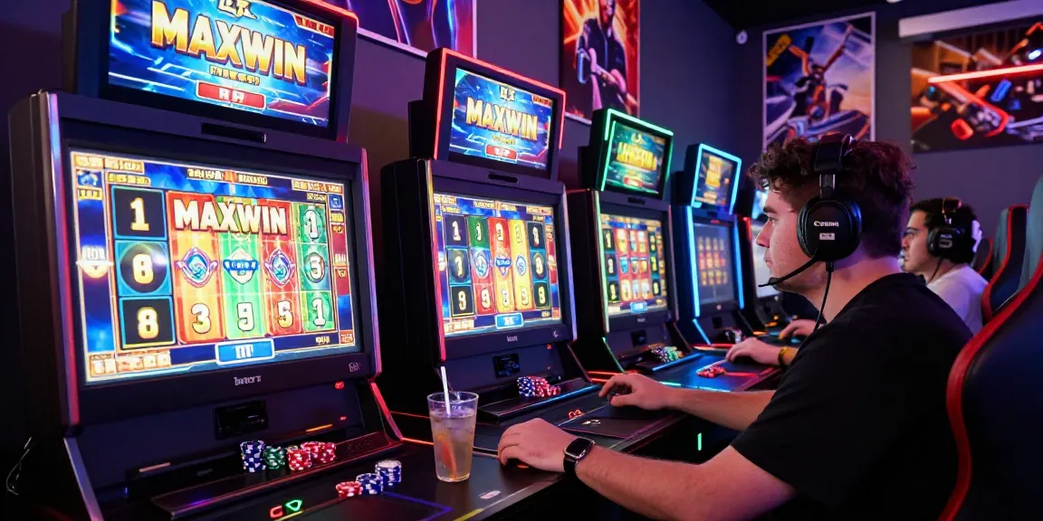 Immerse yourself in GARUDA303 login action as a player engages in a thrilling online slot game with vibrant graphics and real-time stats around.