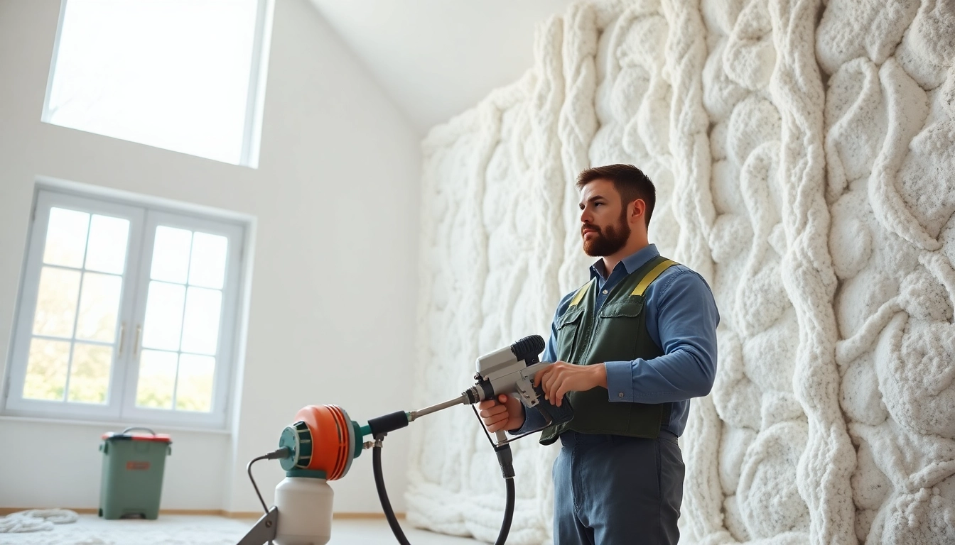 Lenders refusing spray foam insulation examined by a contractor in a bright home setting.