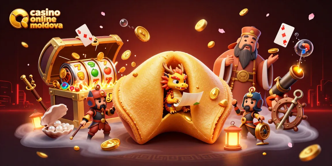 Interacțiune captivantă cu sloturi pe casino online moldova, simboluri aurii și dragoni în acțiune.