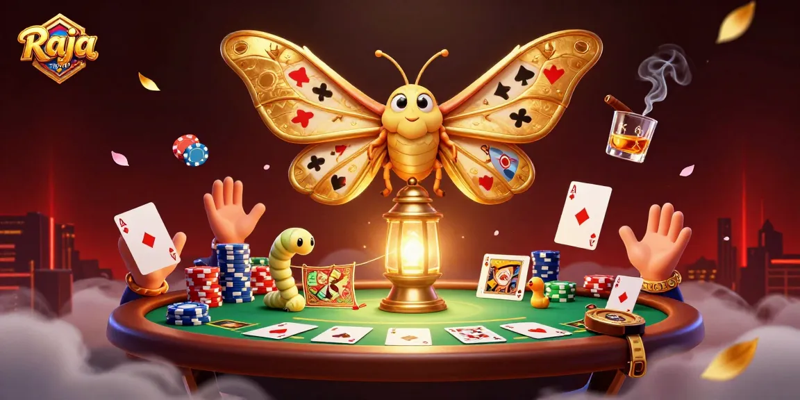 Play exciting games and access daily rewards with your Raja game login in a vibrant casino illustration.