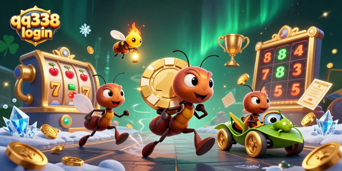 Engage with the qq338 login as ants execute a thrilling heist in a rich casino setting.