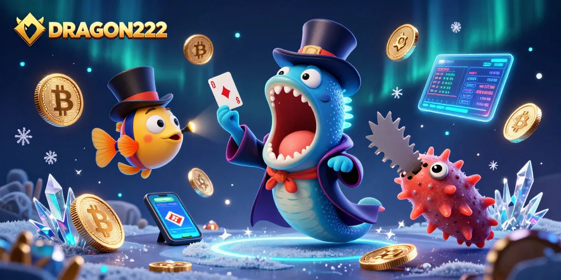 Engage with DRAGON222 as you explore a magical casino scene filled with vibrant characters and dynamic gaming elements.