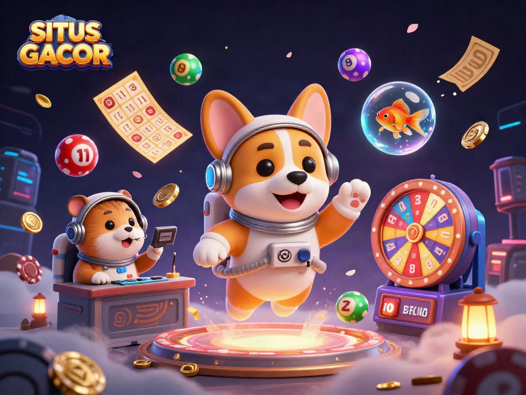 Experience the thrill of SITUS GACOR with dynamic casino activities featuring animated characters and elements