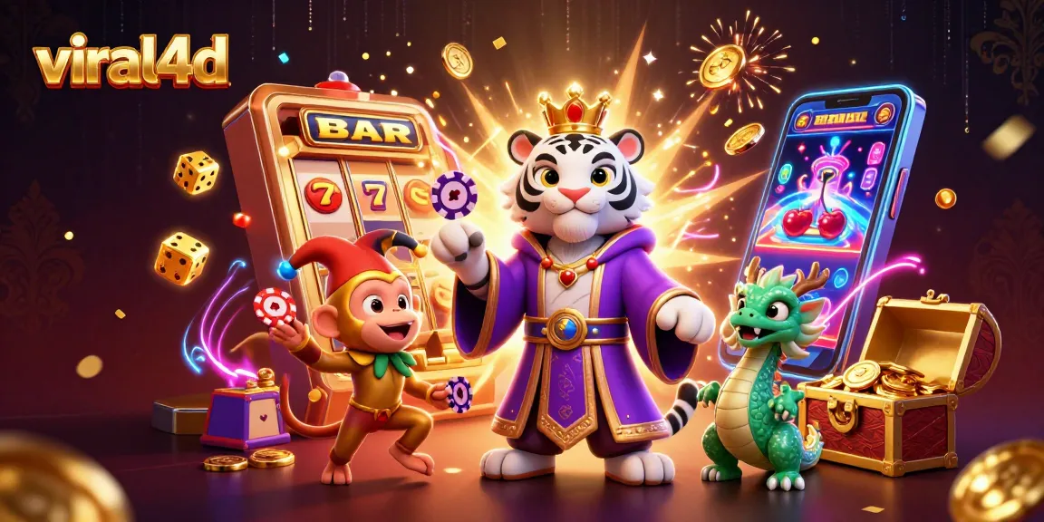 Join famous characters in this viral4d casino scene, highlighting vibrant slot machines and dynamic gameplay.
