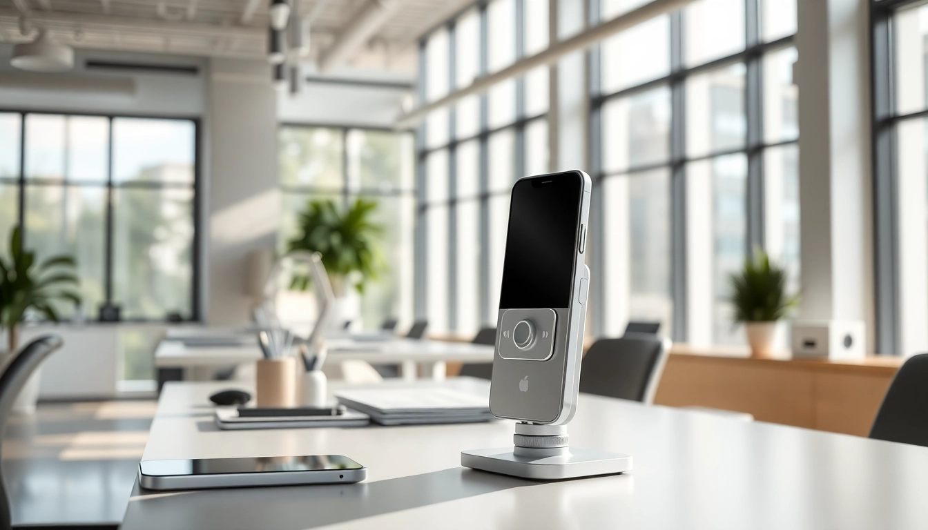 Phonelocker in a modern office, highlighting its sleek design and functionality.