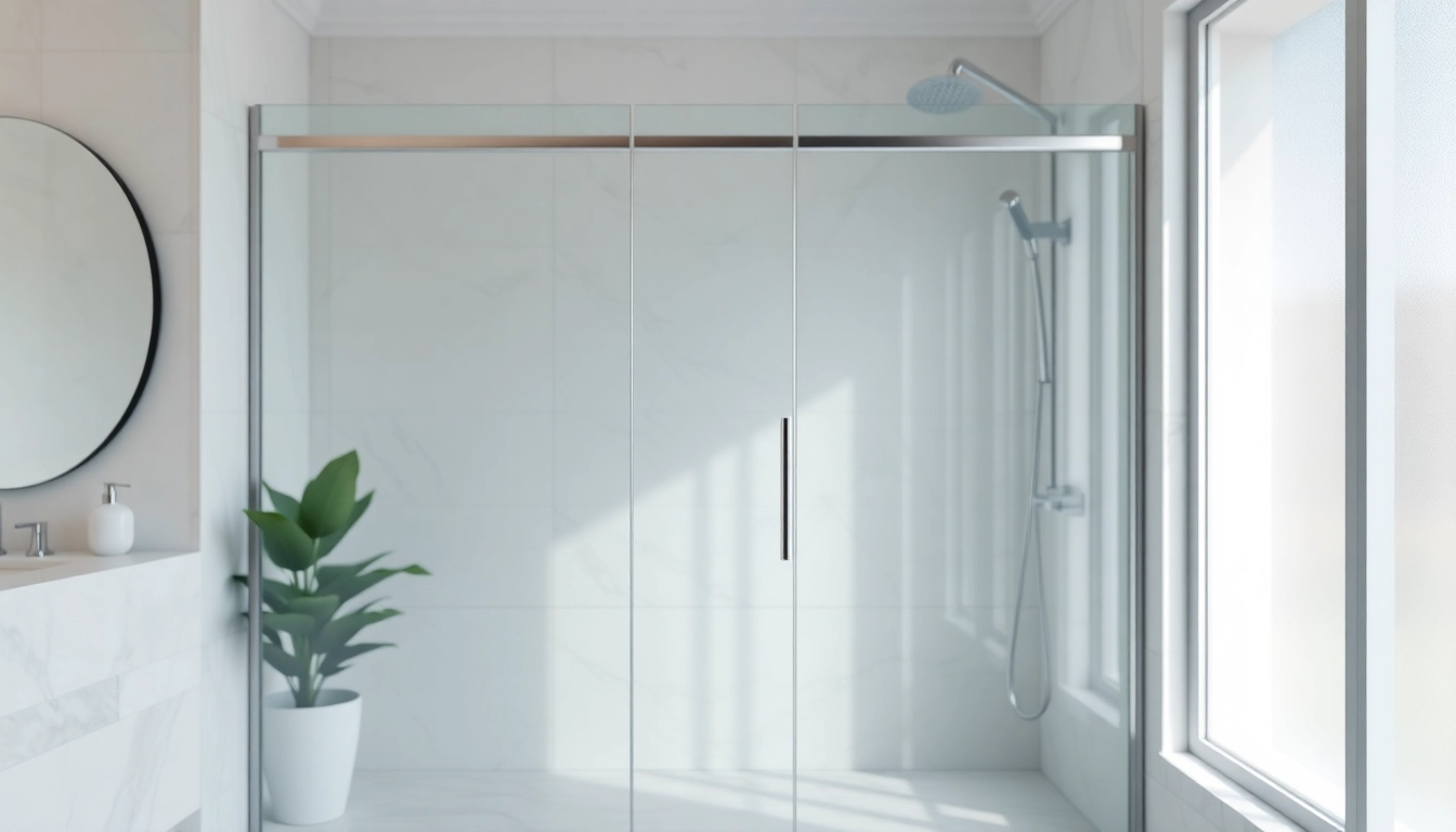 Showcasing semi frameless shower screens with sleek design features in a modern bathroom.