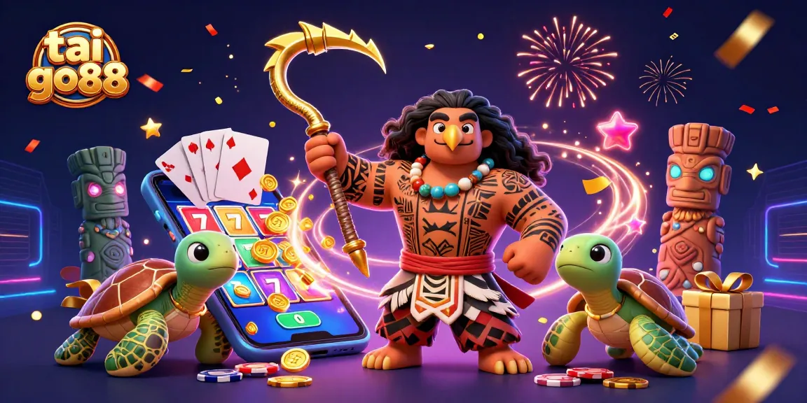 Experience the excitement of tai go88 with a vibrant 3D casino scene full of dynamic gaming elements.