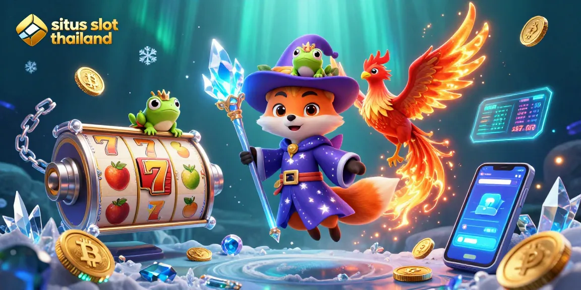 Experience thrilling wins at situs slot thailand with an enchanting wizard fox, phoenix, and slot reels.
