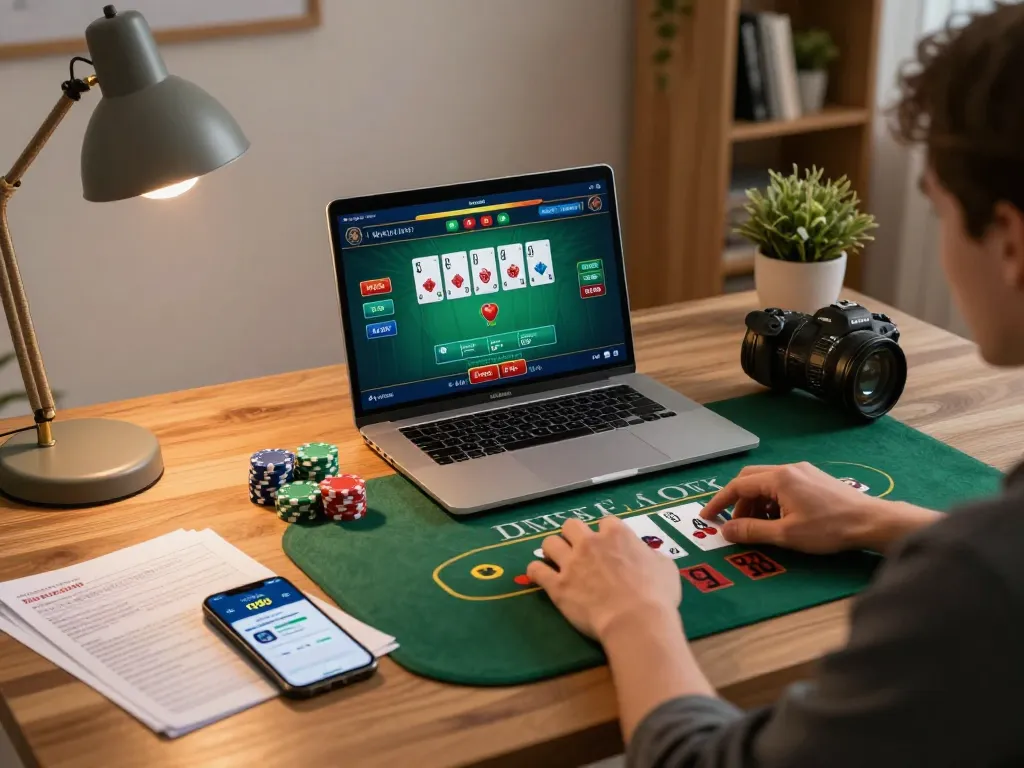 Join the excitement with link vào qq88 as you play live dealer blackjack in a cozy home setup.