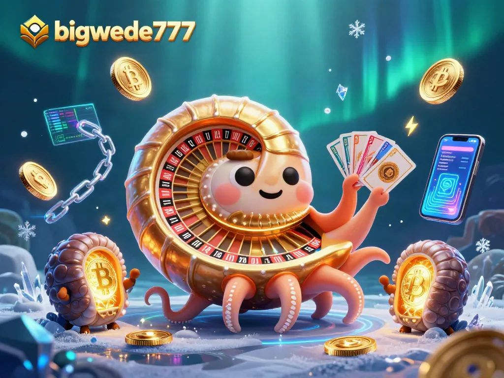 Engage with bigwede777 and explore dazzling casino treasures in a vibrant underwater scene.