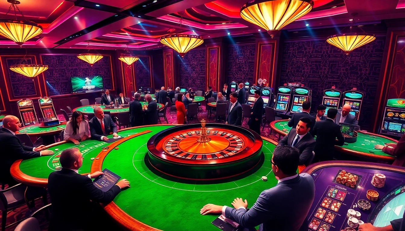 Découvrez l'excitation du casino en ligne Français 2026 avec des visuels de jeu vibrants mettant en avant la roulette et le poker.