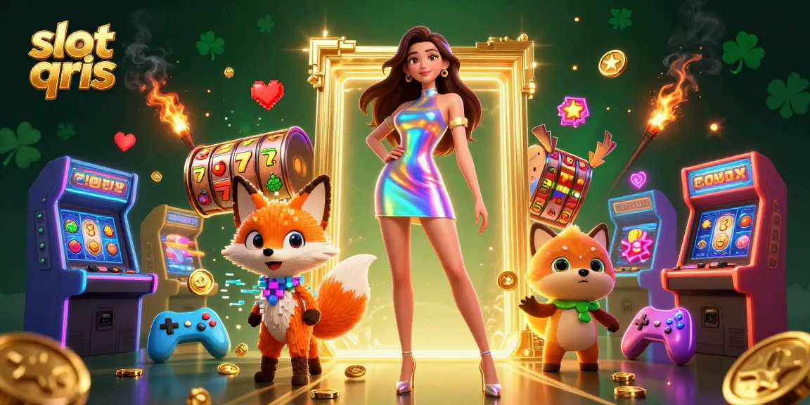 Engage with slot qris gameplay featuring immersive visuals of a colorful 3D casino scene.