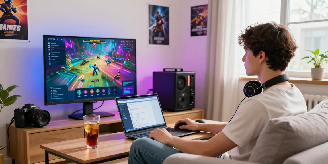garuda303 login screen displayed in a vibrant gaming environment with a player engaged in online gameplay.