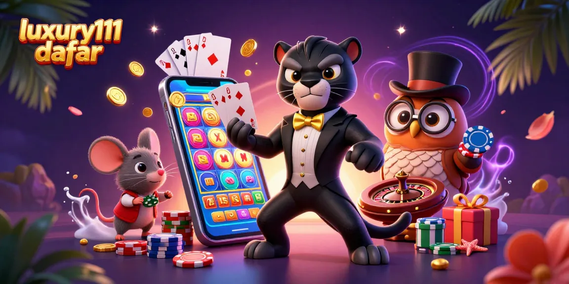 Experience luxury111 daftar with a stylish panther dealer, dynamic game elements, and festive atmosphere.