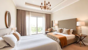 Scopri le dimensioni letto una piazza e mezza in una camera elegante e accogliente.