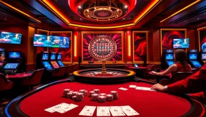 Experience luxury at ev88 casino with vibrant gaming atmosphere and engaging players.