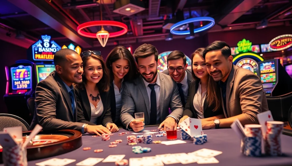 Experience the thrill of online casino in Saskatchewan with engaging gaming visuals and a vibrant atmosphere.