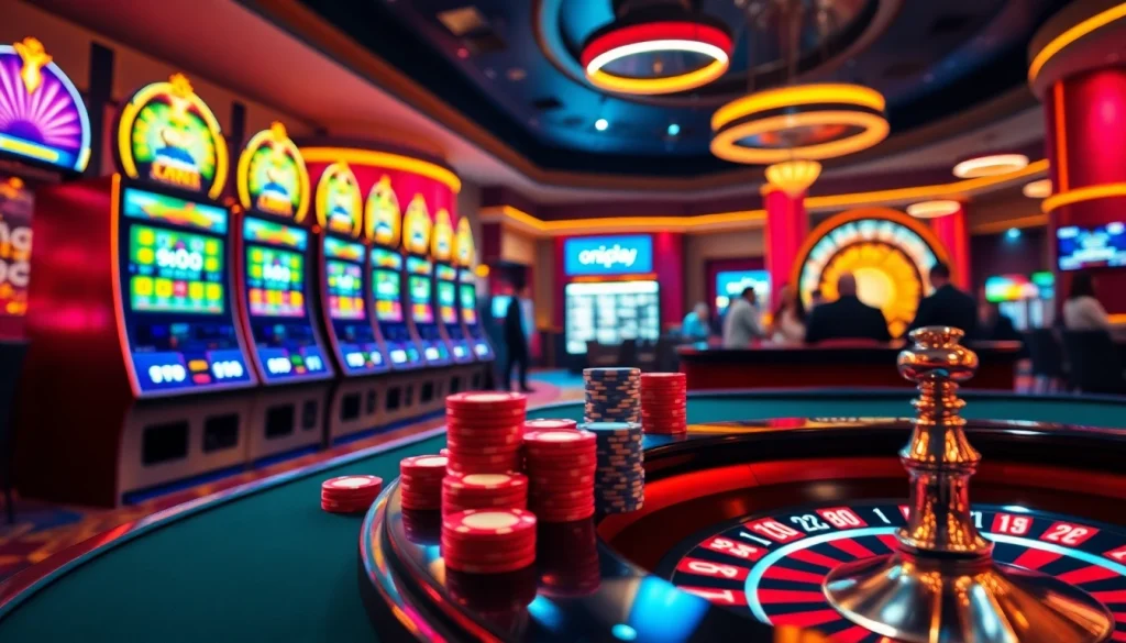 Experience thrilling gaming action at onicplay with vibrant slots and poker tables.