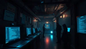 Visual representation of the hidden wiki showcasing dark web complexities and anonymity in 2025.