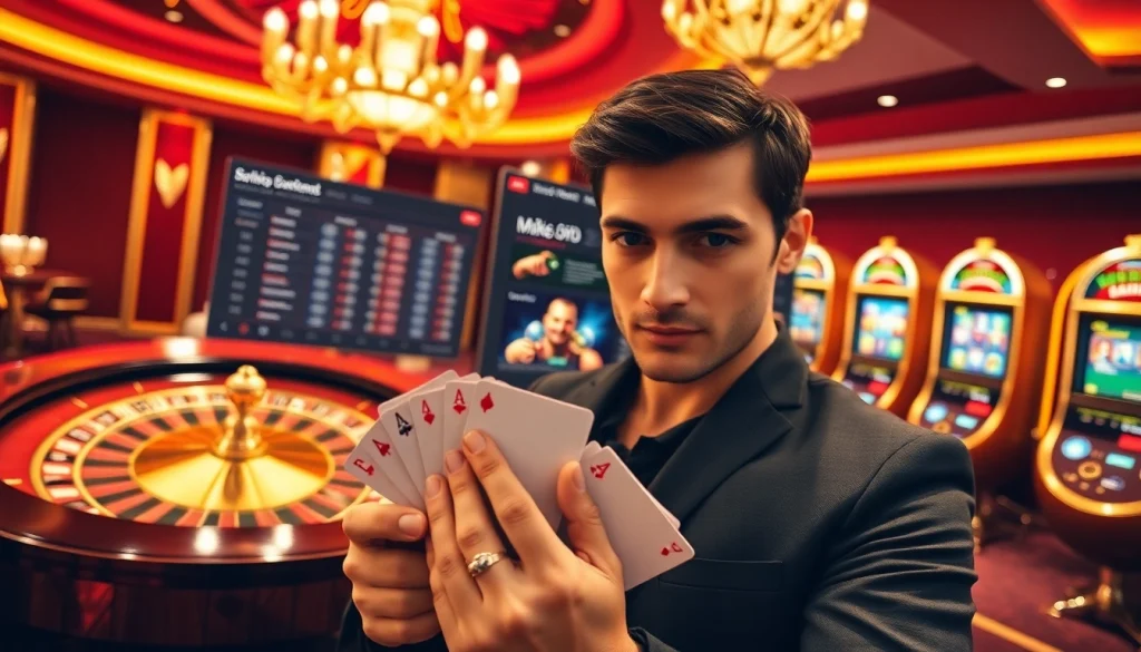 Winning strategies and thrilling moments at https://mk8th.net/ online casino, showcasing roulette and poker excitement.