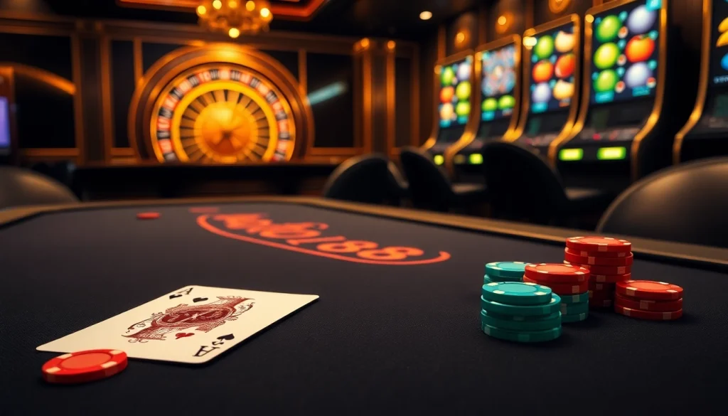 Experience the thrill of gambling with hello 88 at an elegant casino table.