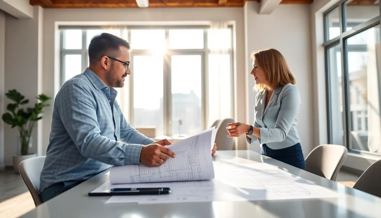 Contact residential architect Boston for expert design consultation in a modern office.
