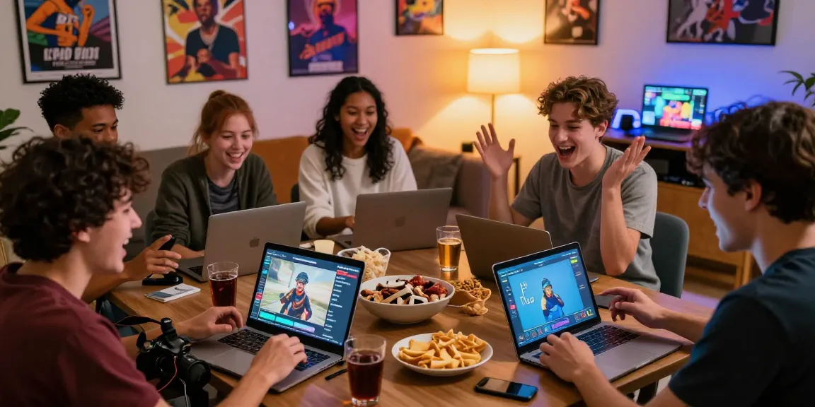 Group enjoying smash or pass ai game night with AI-generated images and laughter