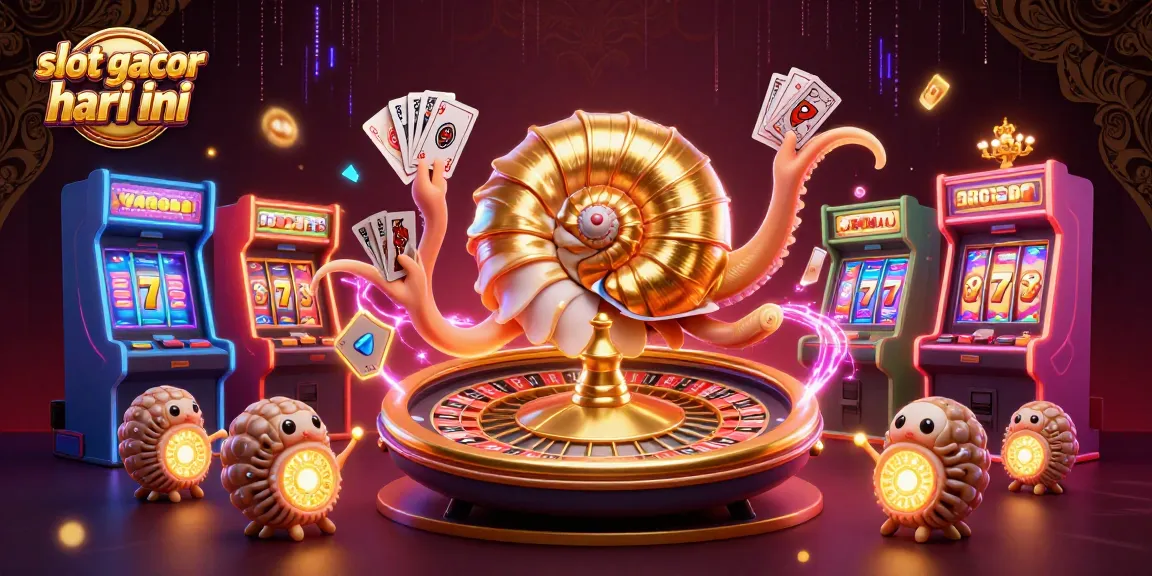 Engage with slot gacor hari ini through an immersive 3D casino scene highlighting dynamic game elements and enchanting characters.