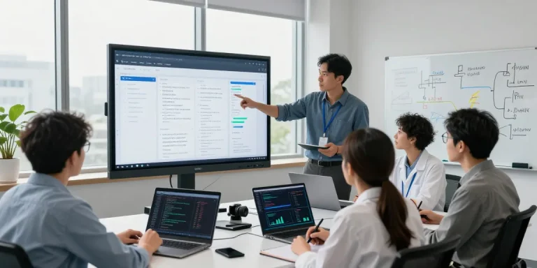 Detect fraud in pdf through advanced AI analysis in a collaborative lab setting.